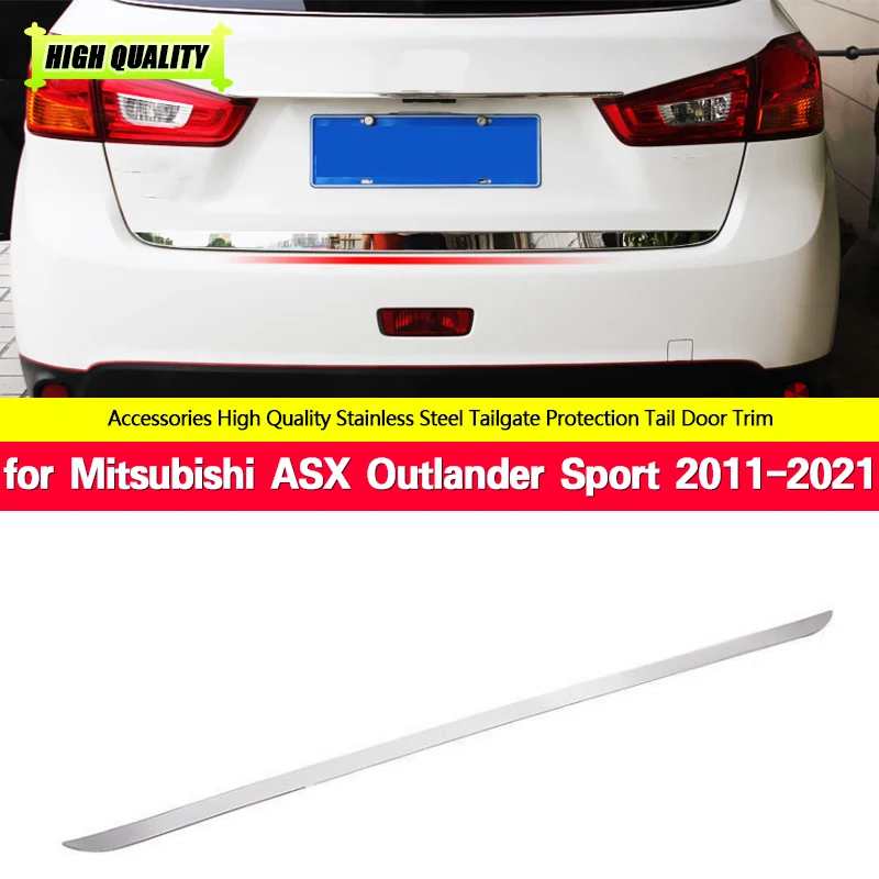 

Rear Door Trunk Cover Tailgate Trim For Mitsubishi ASX Outlander Sport 2011-2021 stainless steel Molding Garnish Styling Strip