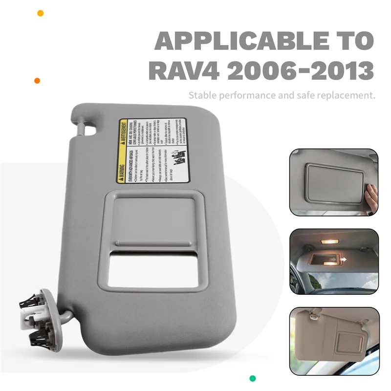 1 زوج رمادي الشمس قناع اليسار واليمين 74320-42501-B2 74310-42452-B2 لتويوتا RAV4 2006-2013 اكسسوارات السيارات