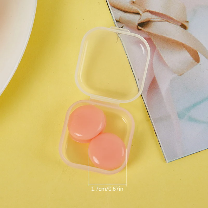 2Pcs Silicone Sleeping Ear Plugs Noise Reduction Anti Snore Sound Insulation Earplug Sleep Ear Protection Reusable Ear Plugs