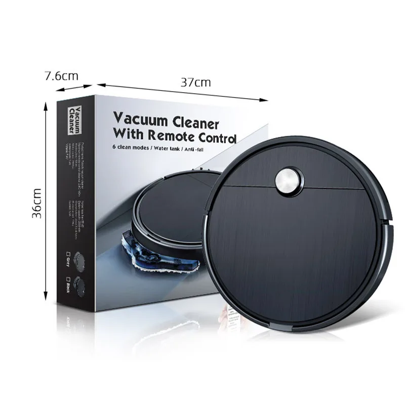 Intelligent sweeping robot with water tank, anti-tangle, low noise, suitable for daily cleaning