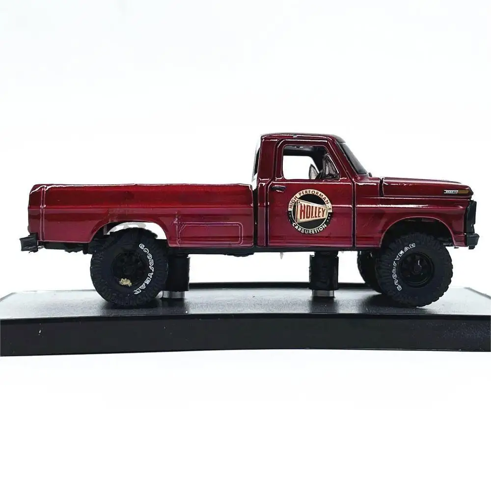 M2 1/64 1972 Ford F-250 Exlorer 4 x4 vino rosso pressofuso in lega modello di auto collezione display regalo per bambini