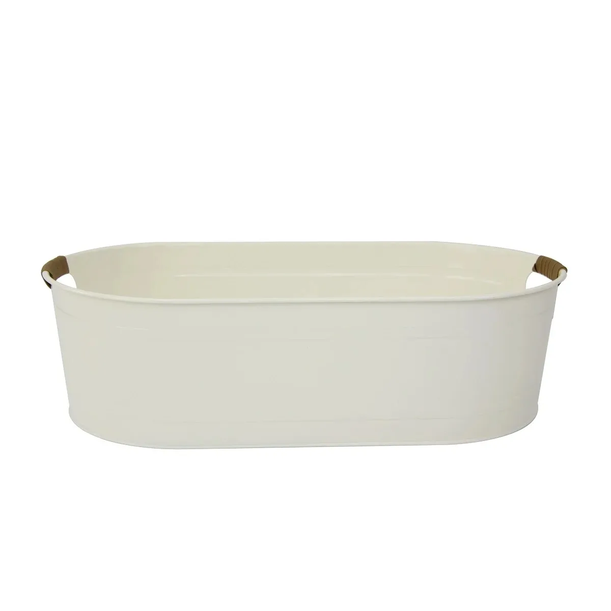 حوض فانيليا أبيض متوسط البيضاوي المجلفن