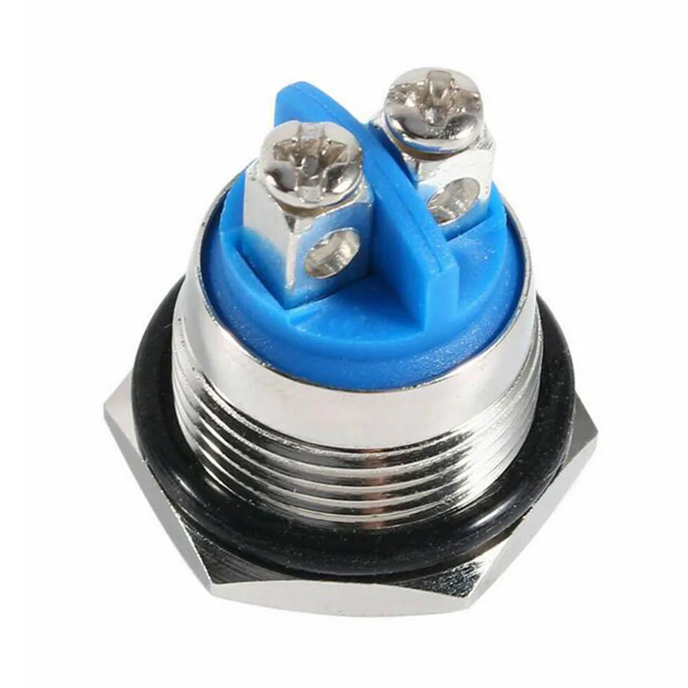 12V Momentary Push Button Switch 30 AMP Waterproof Circuit Control 16mm for starter for nitrous Button Made of Nickel Plated