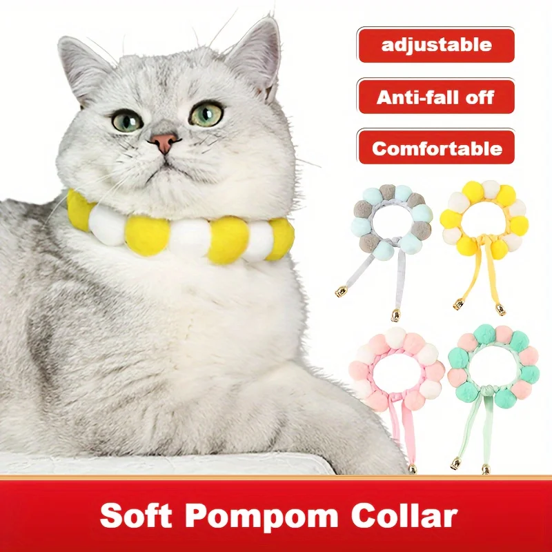 Handcrafted Soft And Fluffy Pet Collar, Cute And Soft Neckband, Perfect For Cats As A Lovely And Soft Pet Accessory