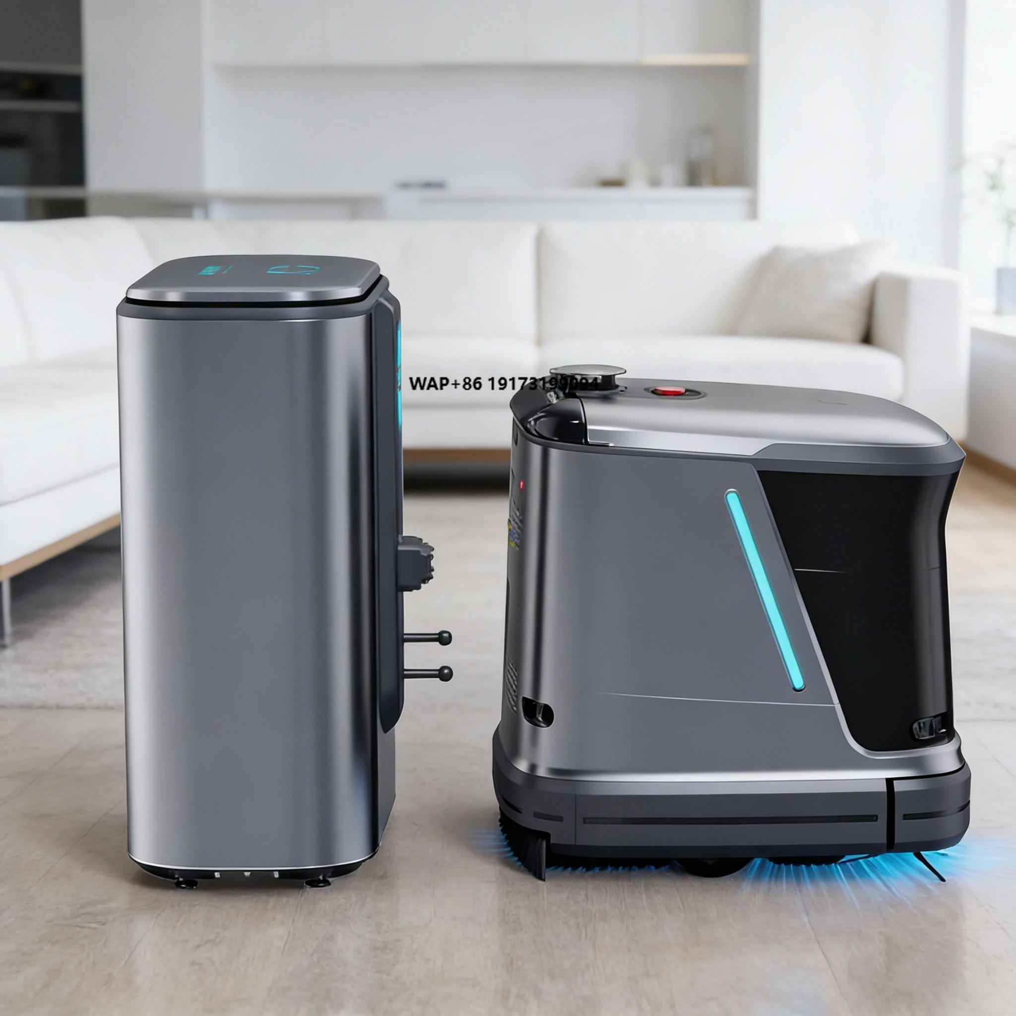 Industrial Commercial Sweeper Cleaning Robot Autonomous Self Cleaning Vacuum Mop Machine Smart Navigation Warehouse Mall Factory