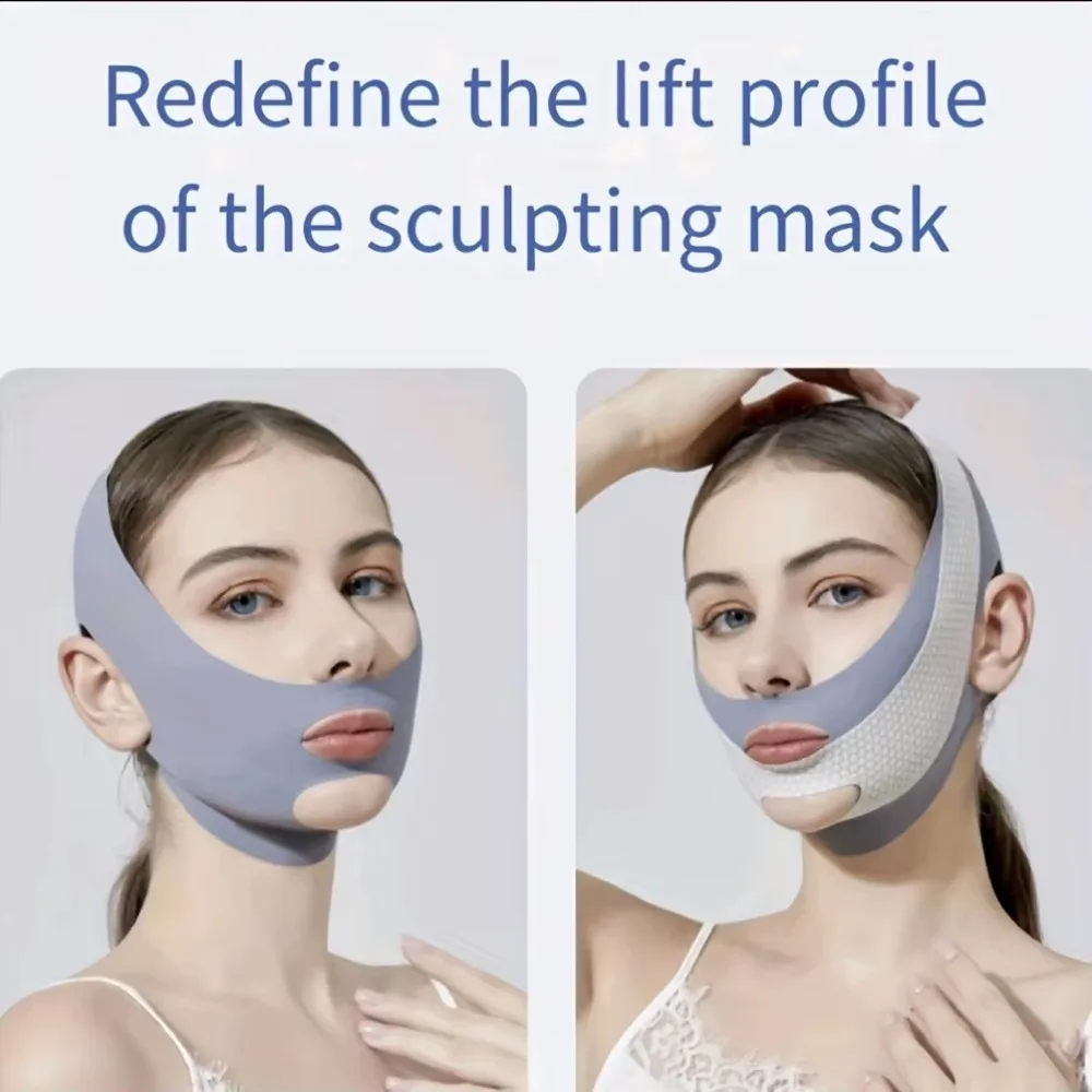 Face Slimming Bandage V Line Face Shaper Lifting Belt Anti Wrinkle Facial Massage Strap Double Chin Reducer Face Care Tools