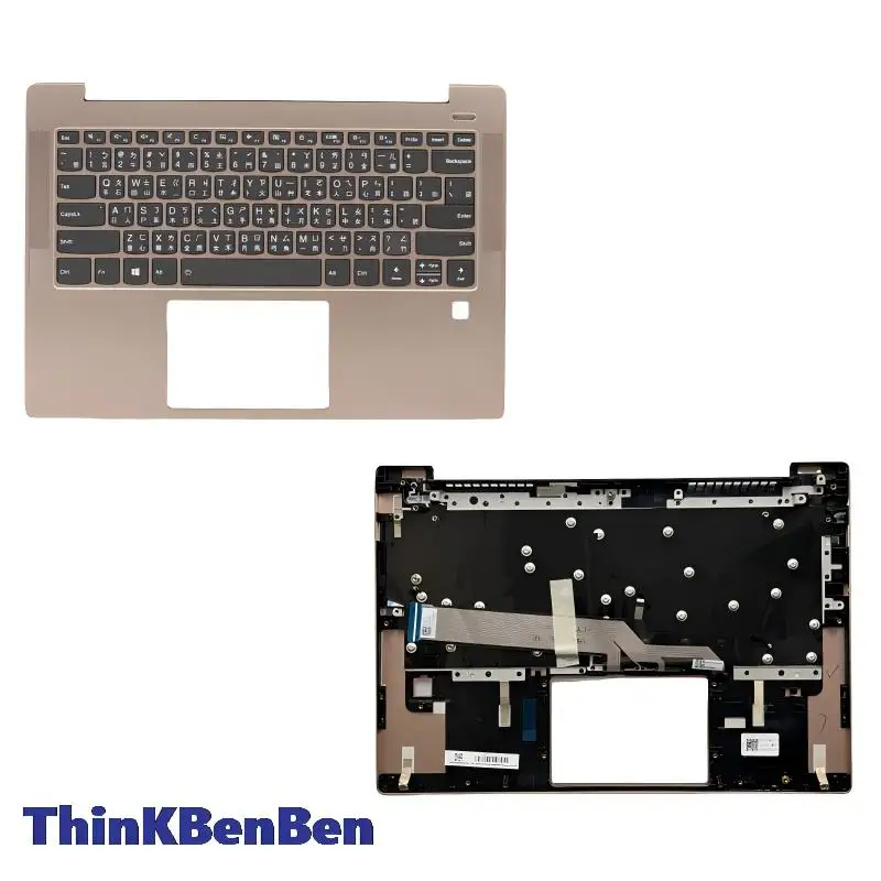 

TW Traditional Copper Keyboard Upper Case Palmrest Shell Cover For Lenovo Ideapad S540 14 14IWL 14IML 14API 5CB0S17252