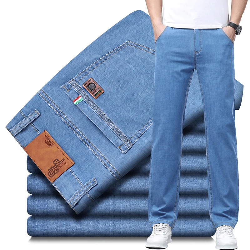 กางเกงยีนส์ผู้ชายทรงตรงแบบลำลอ - Men'S Fashion For 60 Year Old บทวิจารณ์และราคา