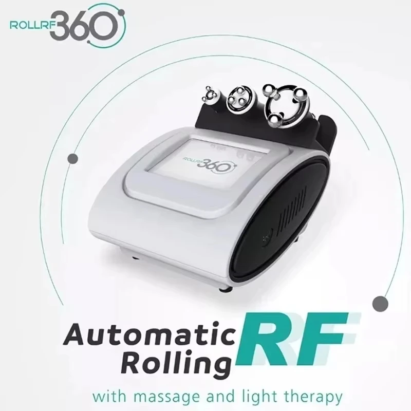 3 In 1 360 Rotation Roller Led Light Radio Frequency RF Slimming Massage Machine 3d Roller Face Massage Face Lifting Slim 2024