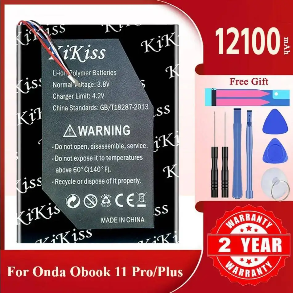 

12100Mah Kikiss Battery Obook 11 For Onda Pro / Plus