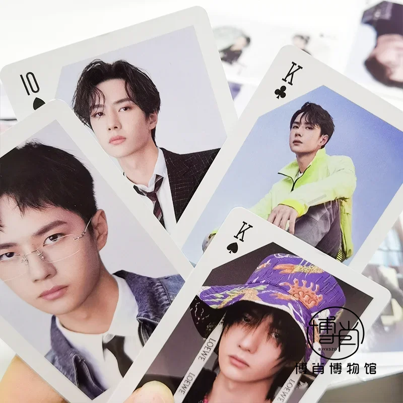 The Untamed Xiao Zhan Yibo R1SE NINE PERCENT Zhu Yilong Double-printed Individual Playing Cards, 54 Sheet, Not Repeat, Lomo Card