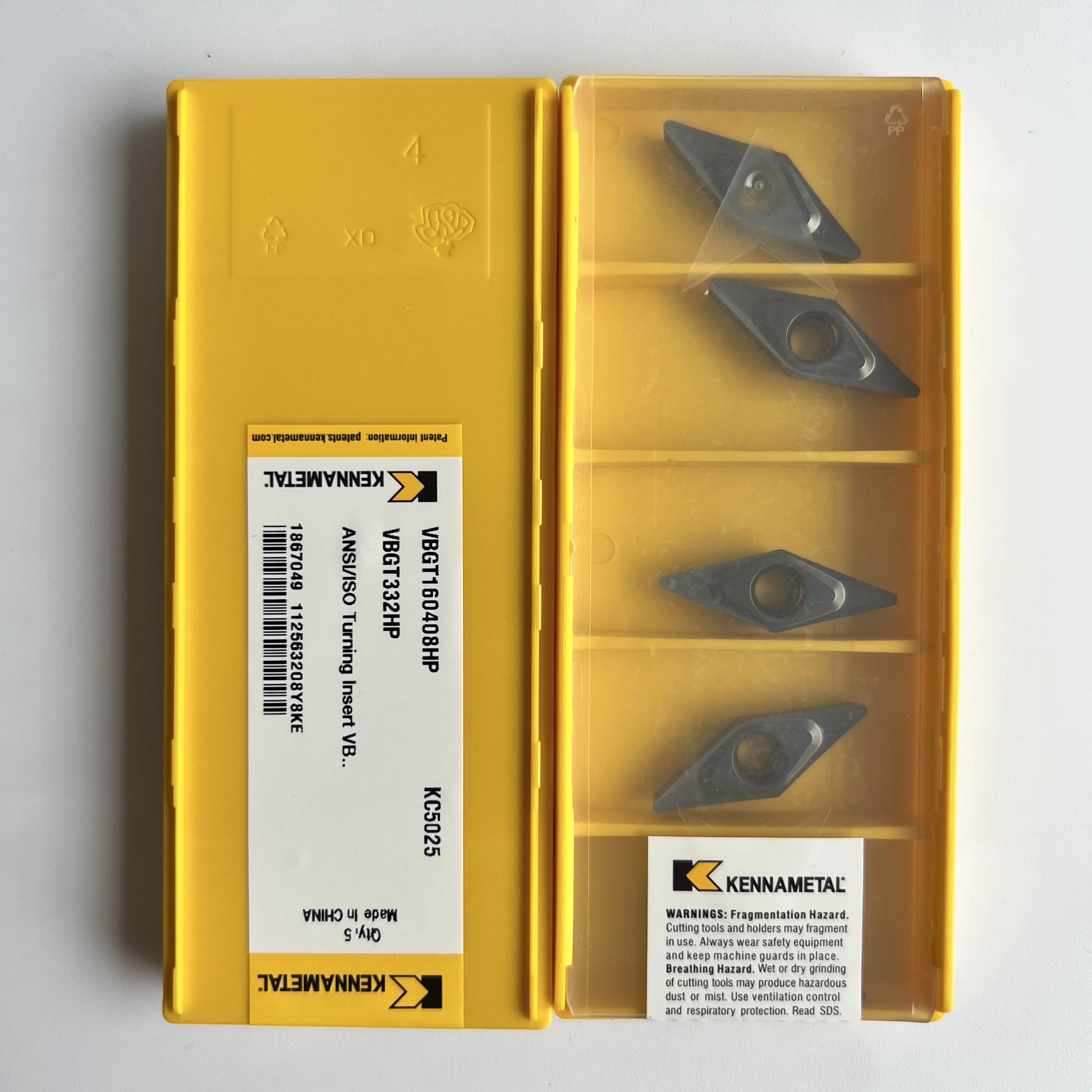 

5PCS CNC blade VBGT160408HP KC5025