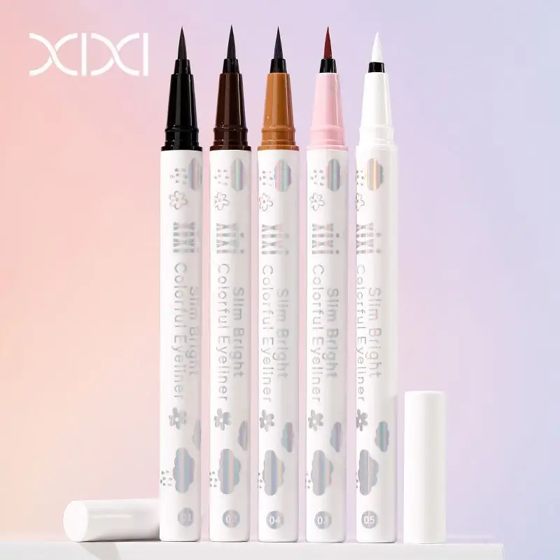 Three XIXI Eyeliner Pens With Extremely Fine Tips, Waterproof, Sweat-proof And Not Easy To Fade, Are Used As Eyeliner Liquid