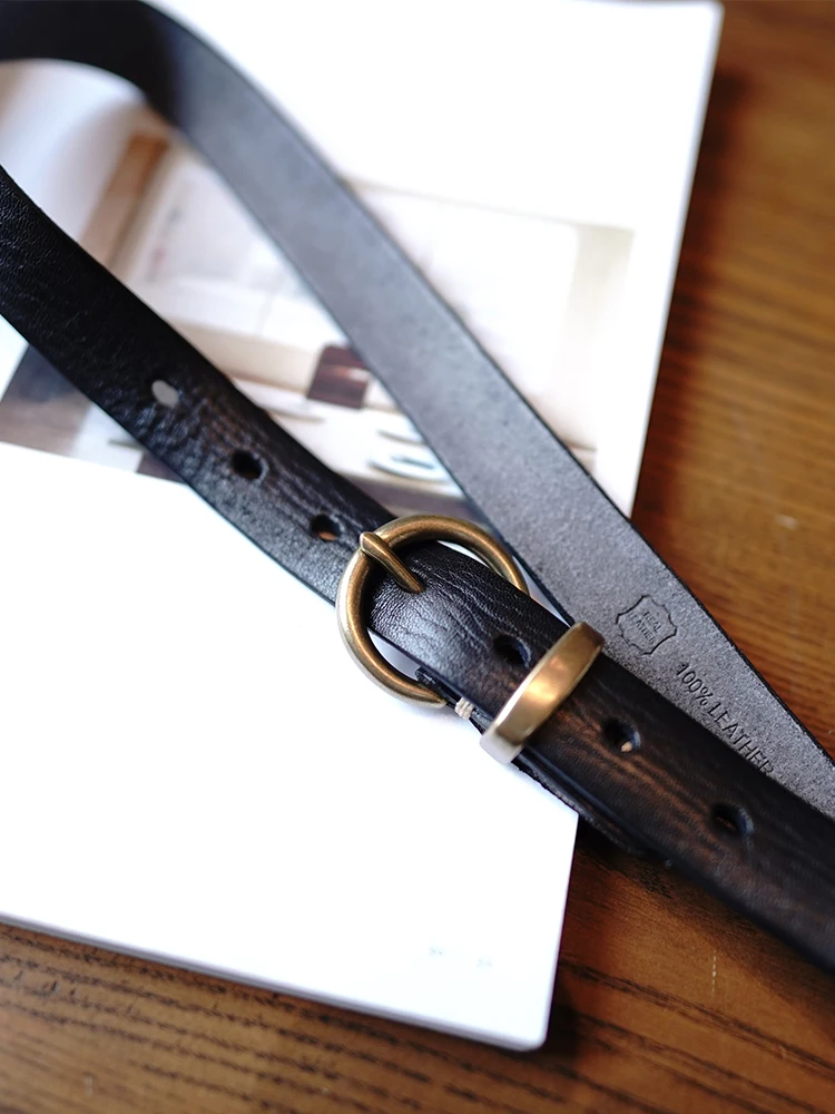 

Vegetable tanded leather vintage genuine leather all-match casual WOMEN'S brief