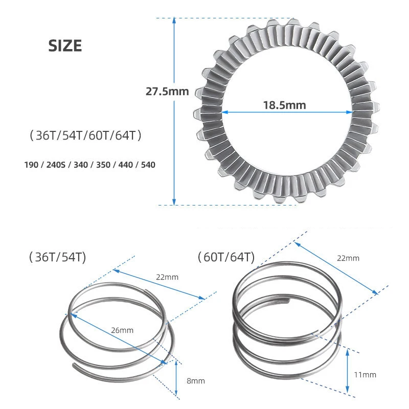 Bicycle Hub Star Ratchet SL Service Kit Ratchet 18T 36T 54T 60T 64T Teeth For DT Hub Service Kit MTB Road Bike 240 350 Parts