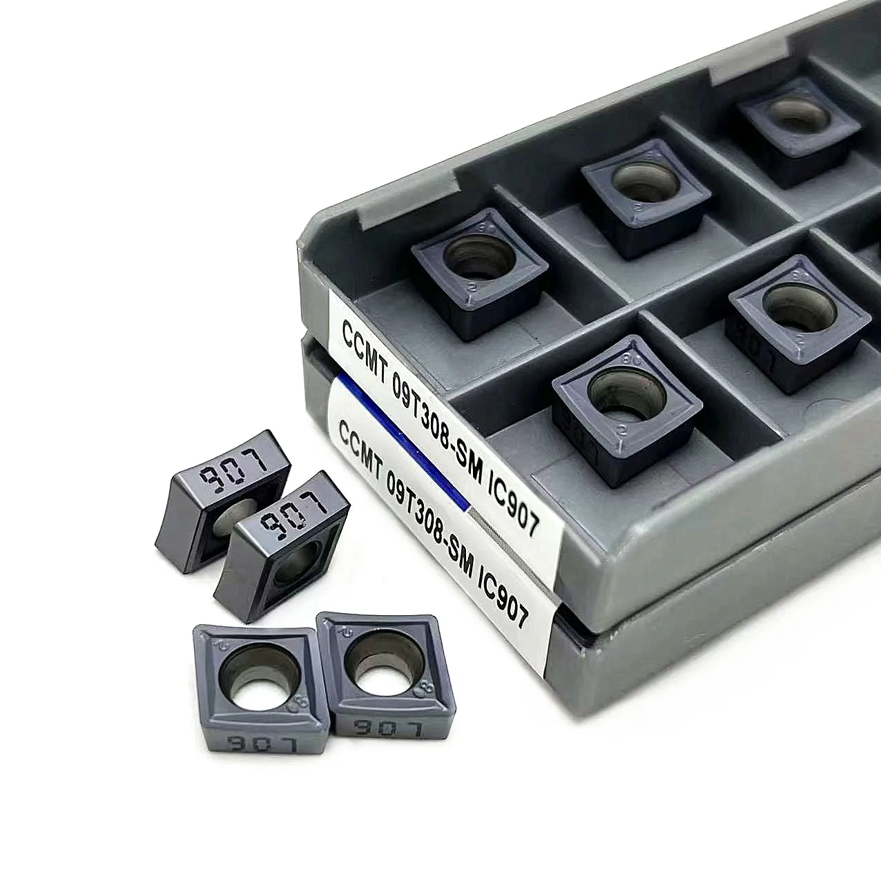 10PCS CCMT09T308 SM IC907 IC908 High Quality Lathe Cutter Carbide External Inserts CCMT 09T308 Milling CNC Thread Turning Tool