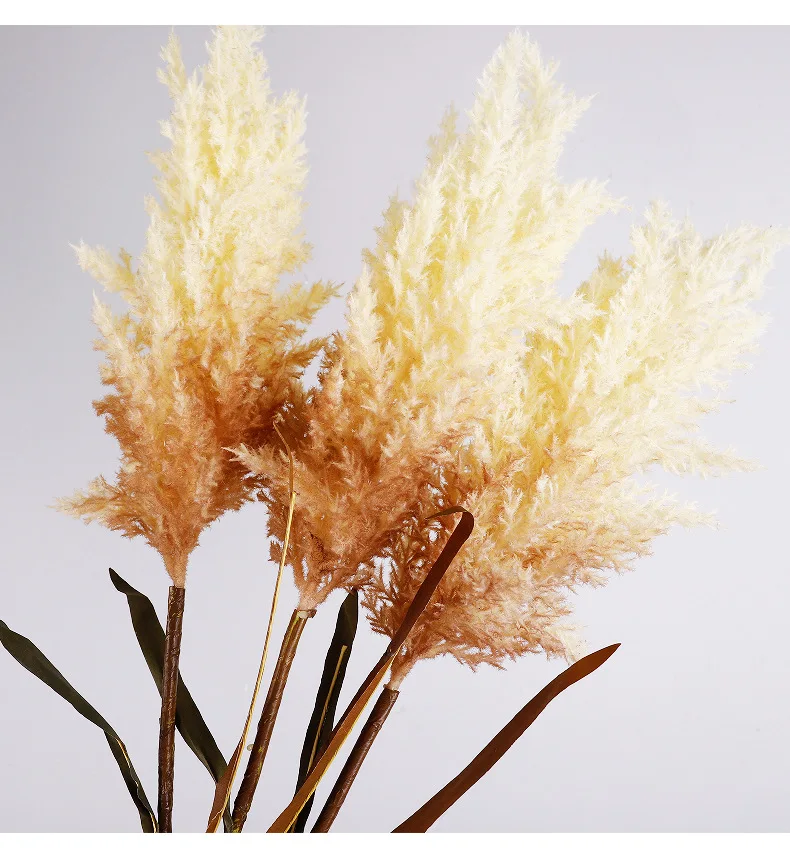 2Pcs/lot Artificial Reed Flowers Home Room Decorations Pampas Grass Wedding Decor Background Fake Reed Grass Party Table Floral - view 5