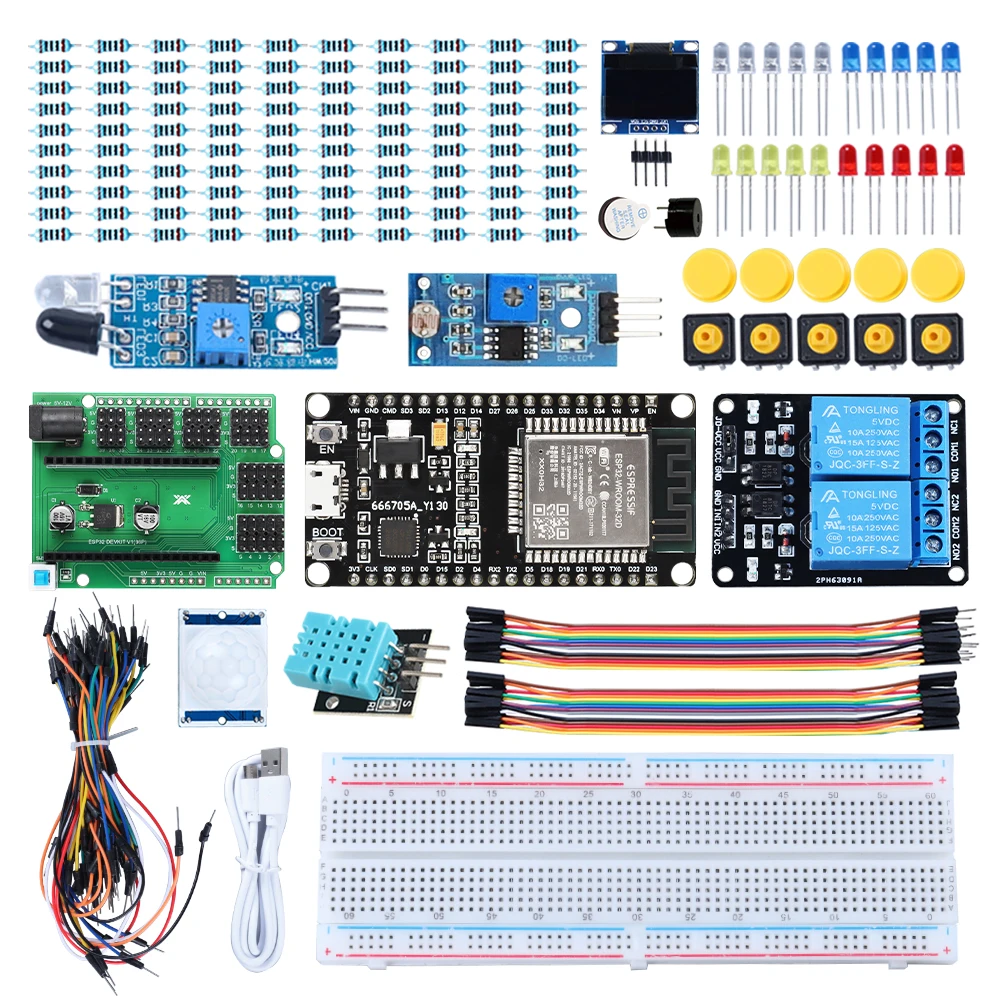 Tscinbuny ESP32 Automation Kits For Arduino Programming iOT WIFI Module Ultimate ESP32 For Arduino Starter Kit Projects Full Set контроллер lilypad arduino совместимый