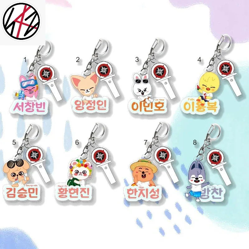 

In-stock NEW KPOP Stray Kids DO IT KARMA pop-up store acrylic keychain Bang Chan Felix Hyunjin STAY DIY backpack pendant SKZOO