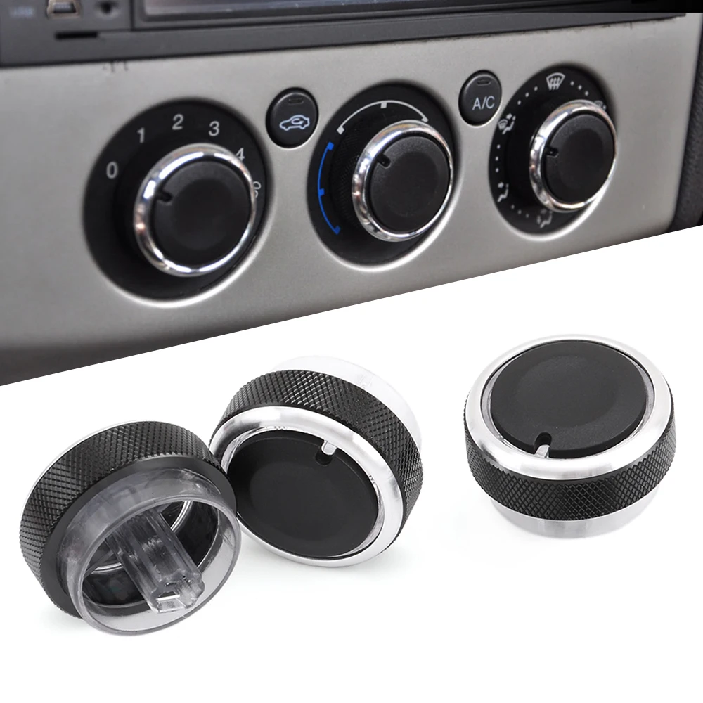 3 Pieces/Set Refit for Ford Focus 2 MK2 Focus 3 MK3 Mondeo AC Knob Car 3PCS Air Conditioning Heat Control Switch Knob for Focus
