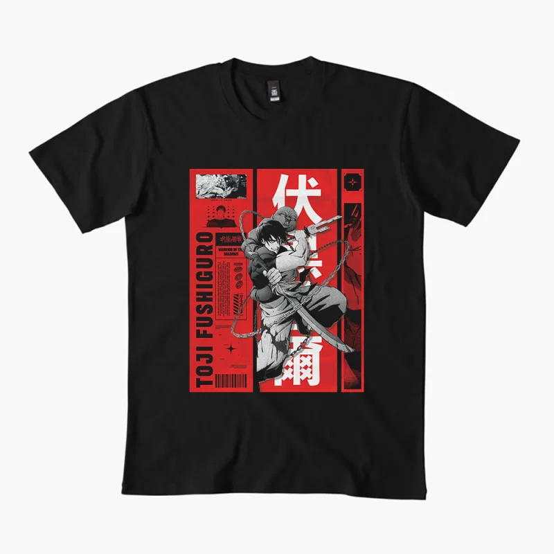 

0309 Toji Fushiguro Anime T shirt Jujutsu Kaisen Manga Men's print Graphic Tee Shirt 100% cotton Y2K clothes All size tops S-6XL