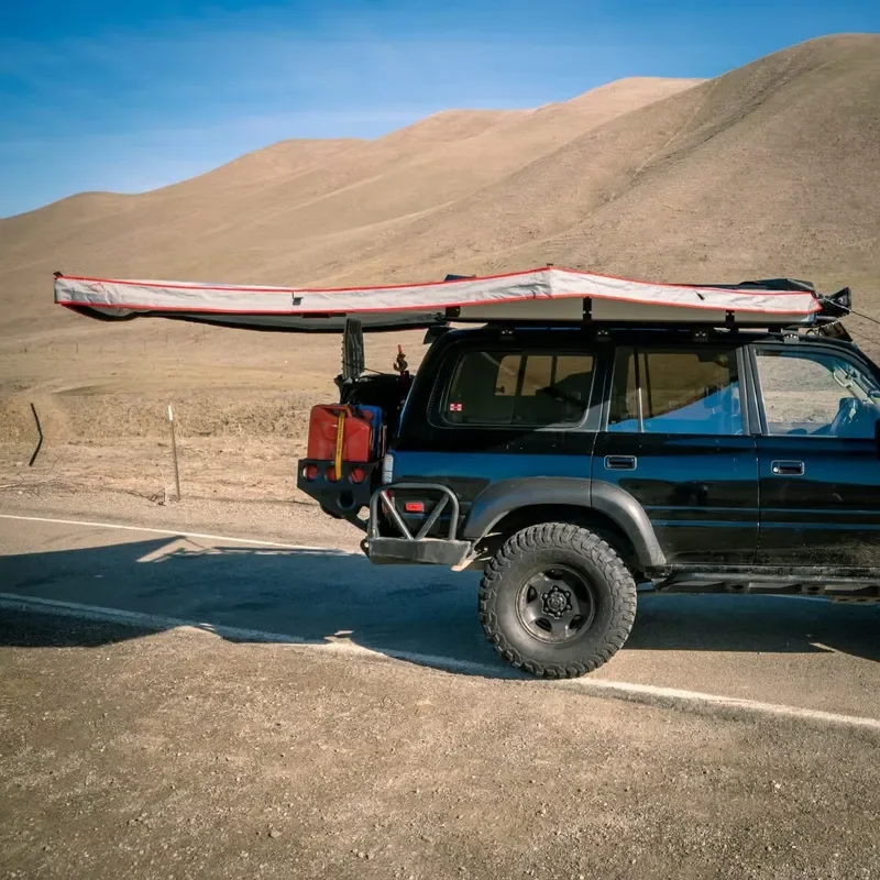Retractable Fast Open 270 Degree Free Standing Awning for Outdoors Camp Accessories 4WD 4X4 Car Side Foxing Awning Waterproof view 2