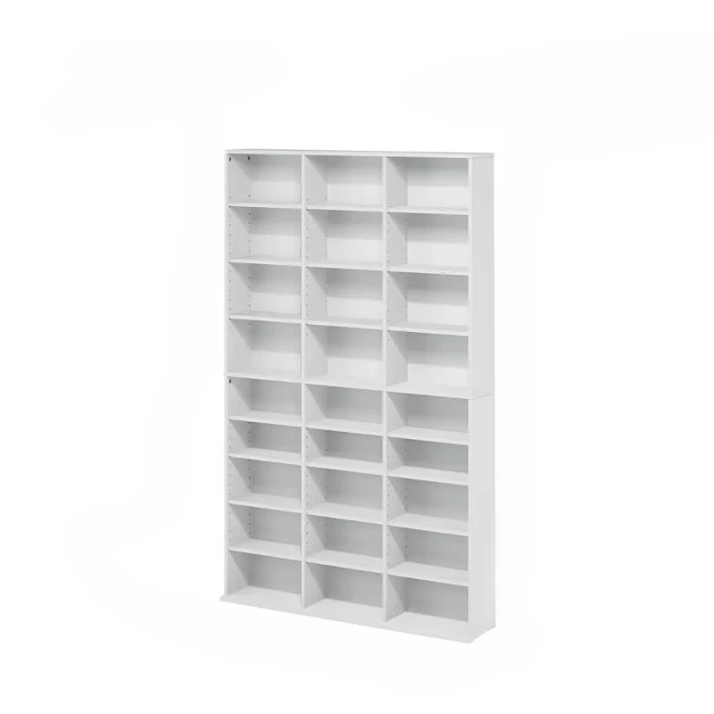 

Storage Shelf with Adjustable Shelves, 9Tier Modern Media Tower for CDs, DVDs, Video Games, DVD Rack Cabinet Organizer for Livi