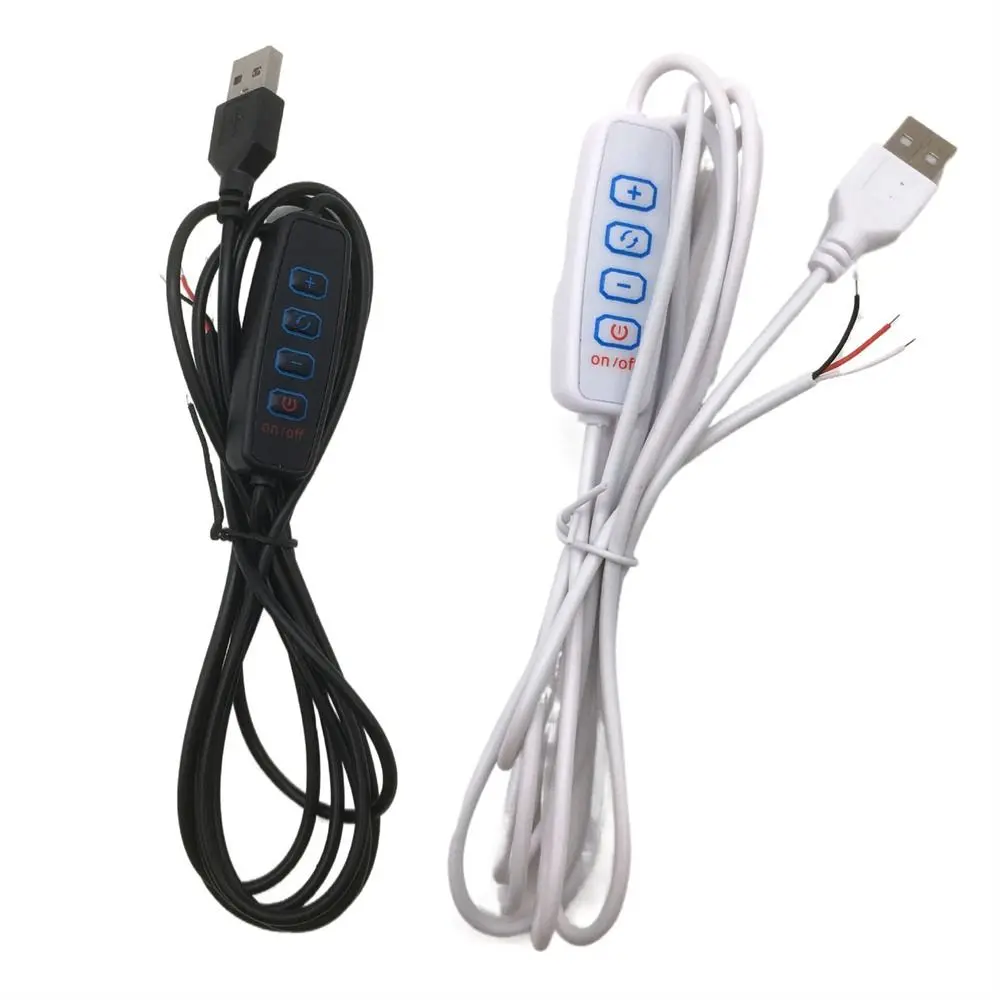 Durable DC 5V ON OFF Switch Dimming Color-matching Extension Cable Power Supply Line LED Dimmer Switch Cable Switch Wire
