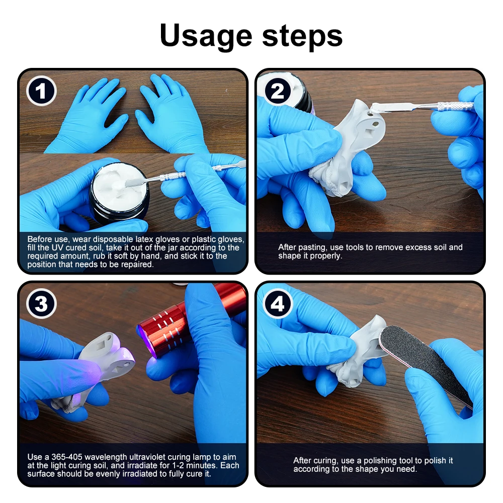 3D Printed Model Modification for Bambu Lab Light Curing Repair Clay CurePutty for Creality Fill Repair Failed Models