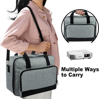 Portable Projector Shoulder Bag Protective Case Dustproof Storage Bags with Sholder Strap Multifunctional tool bag 36x10x28cm