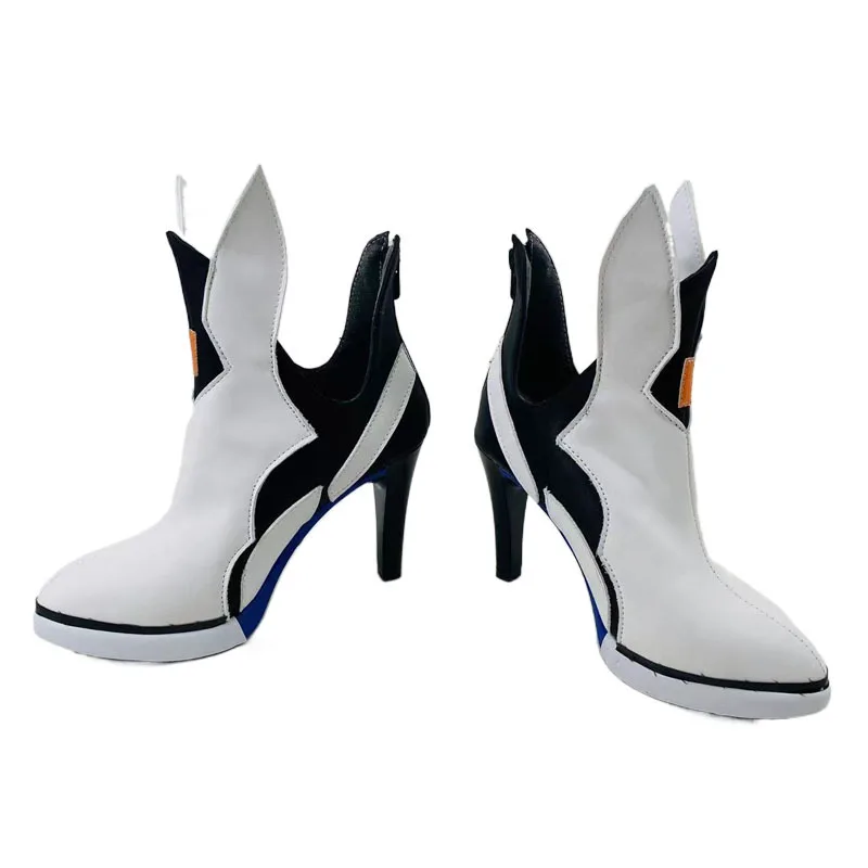 لعبة هونكاي تأثير 3rd أحذية قصيرة بيضاء ، برونيا Zaychik أحذية تأثيري ، زي الدعامة ، هالوين والكريسماس الأحذية