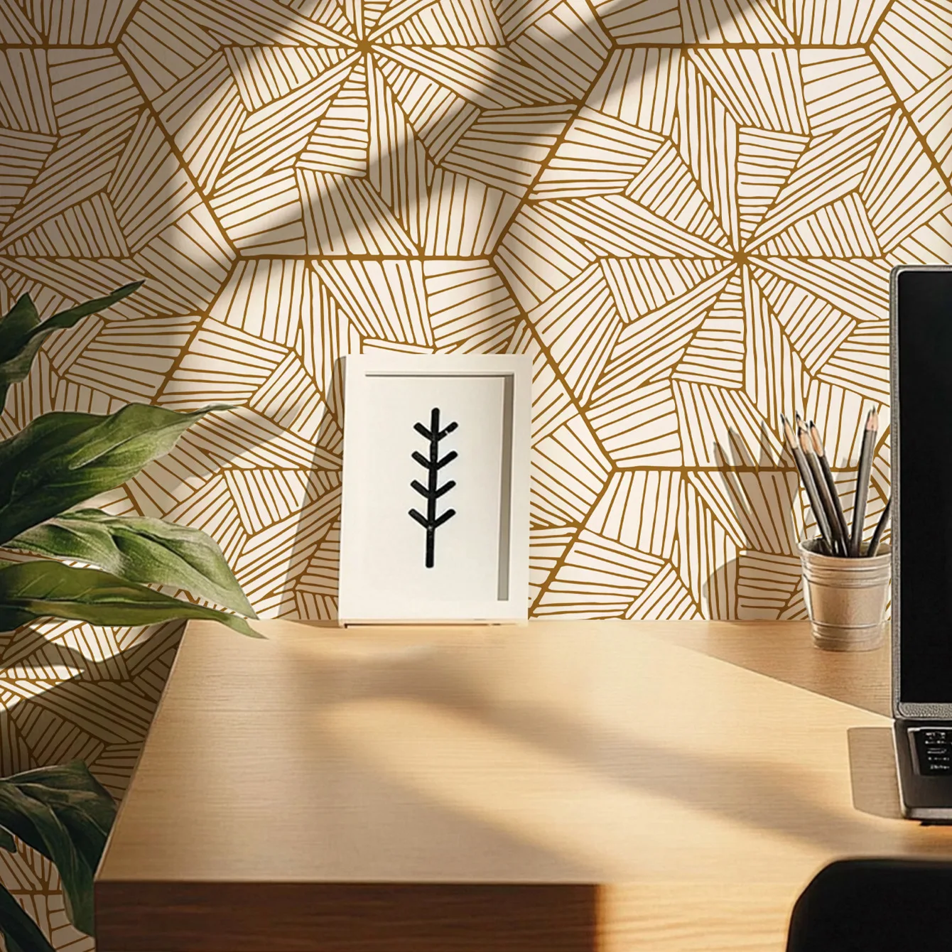Geometric Peel and Stick Wallpaper Boho Contact Paper for Cabinet Modern Removable Wall Paper Bathroom Waterproof Self-Adhesive