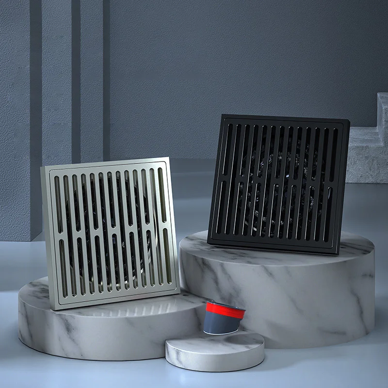 floor drain shower accessories Large displacement bathroom anti odor household floor drain bathroom accessories shower drain