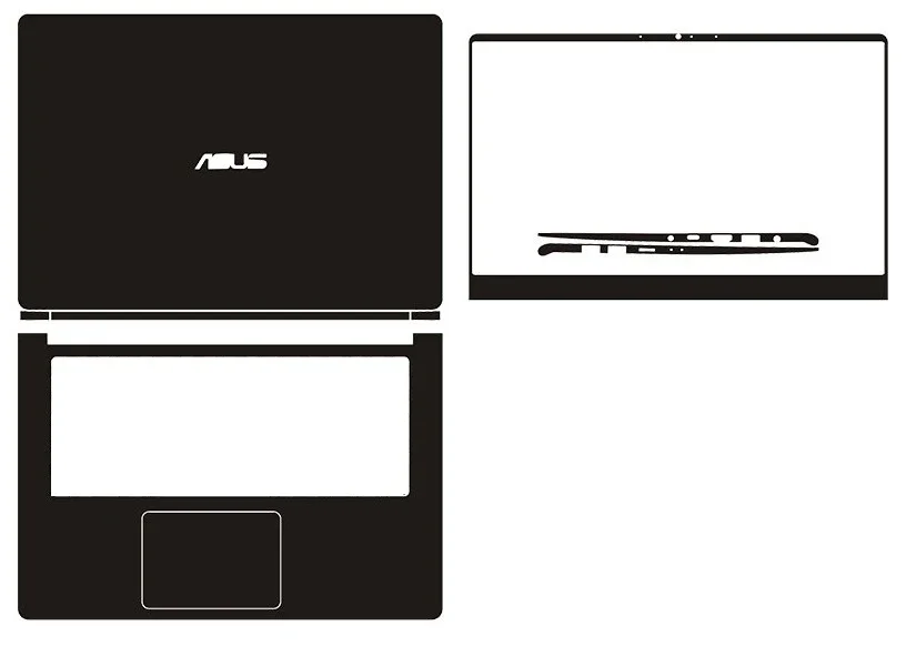 Pre-cut 1xTop+1xPalmrest+1xScreen Bezel Skin Sticker Cover For ASUS VivoBook S430 S410 S410UA/UQ/UN K53S K53S E203 E203NA N552