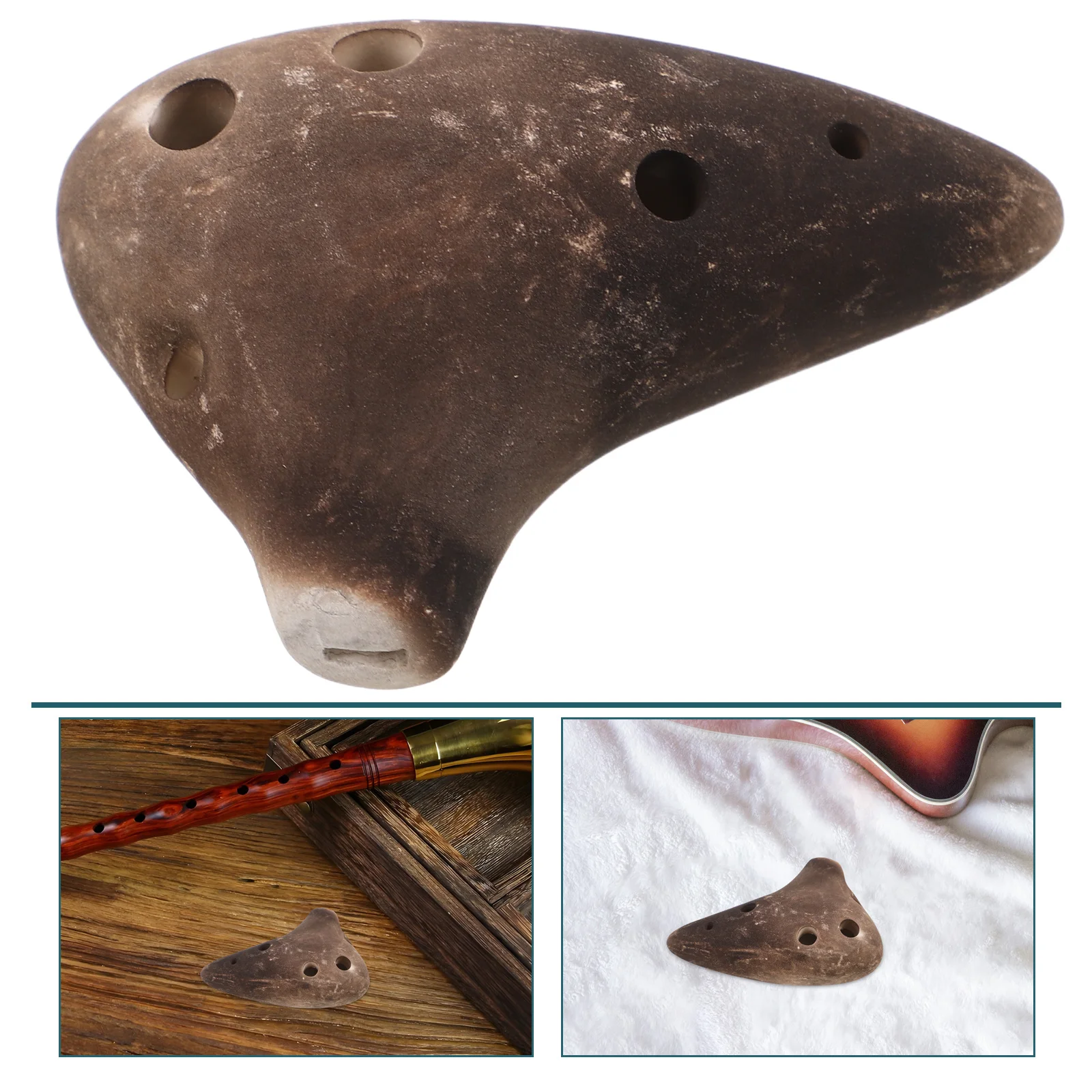 

Mini Wind Flute Ocarina Musical Instrument Tiny Instruments Portable Lightweight Compact Pottery