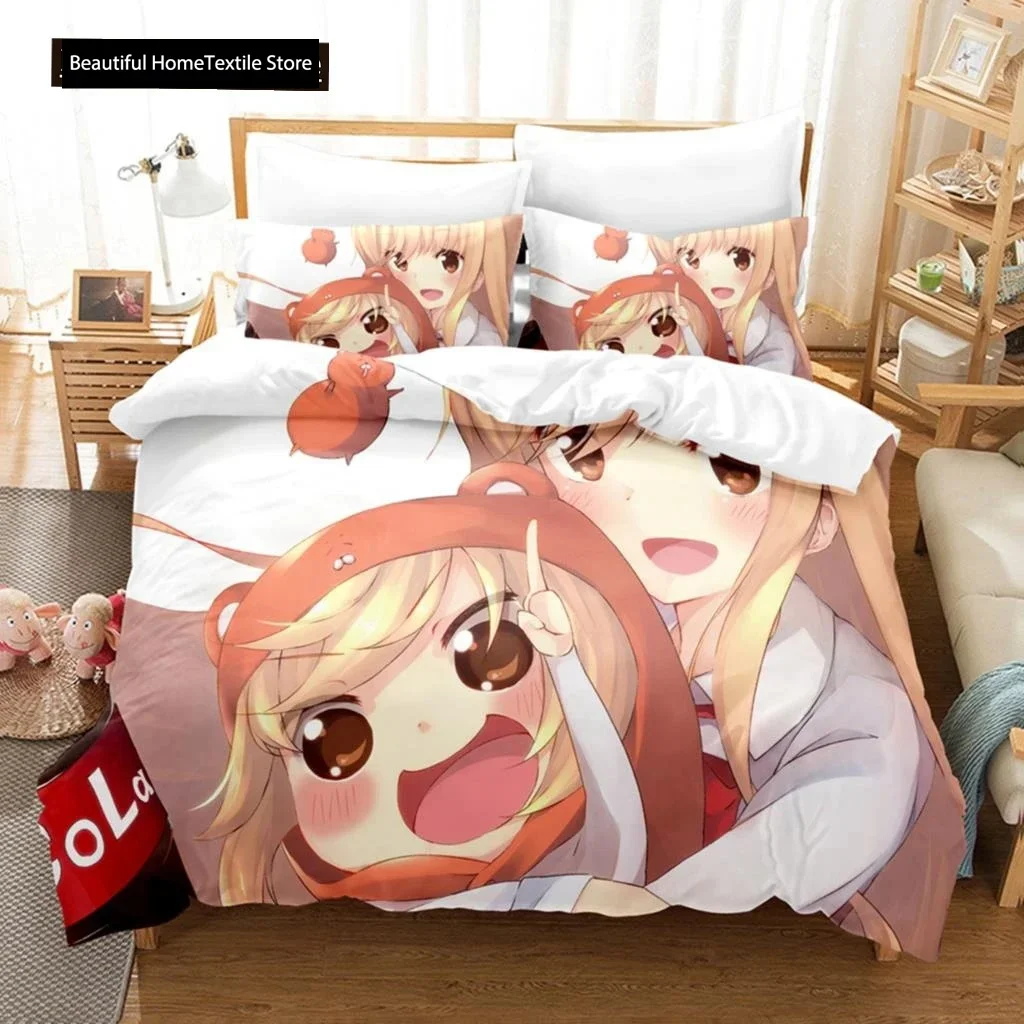 The Himouto! Umaru-chan 3D NEW Duvet Cover Pillowcase Bedding Set Adult Boy Girl Bedroom Decoration Children Single Double Large