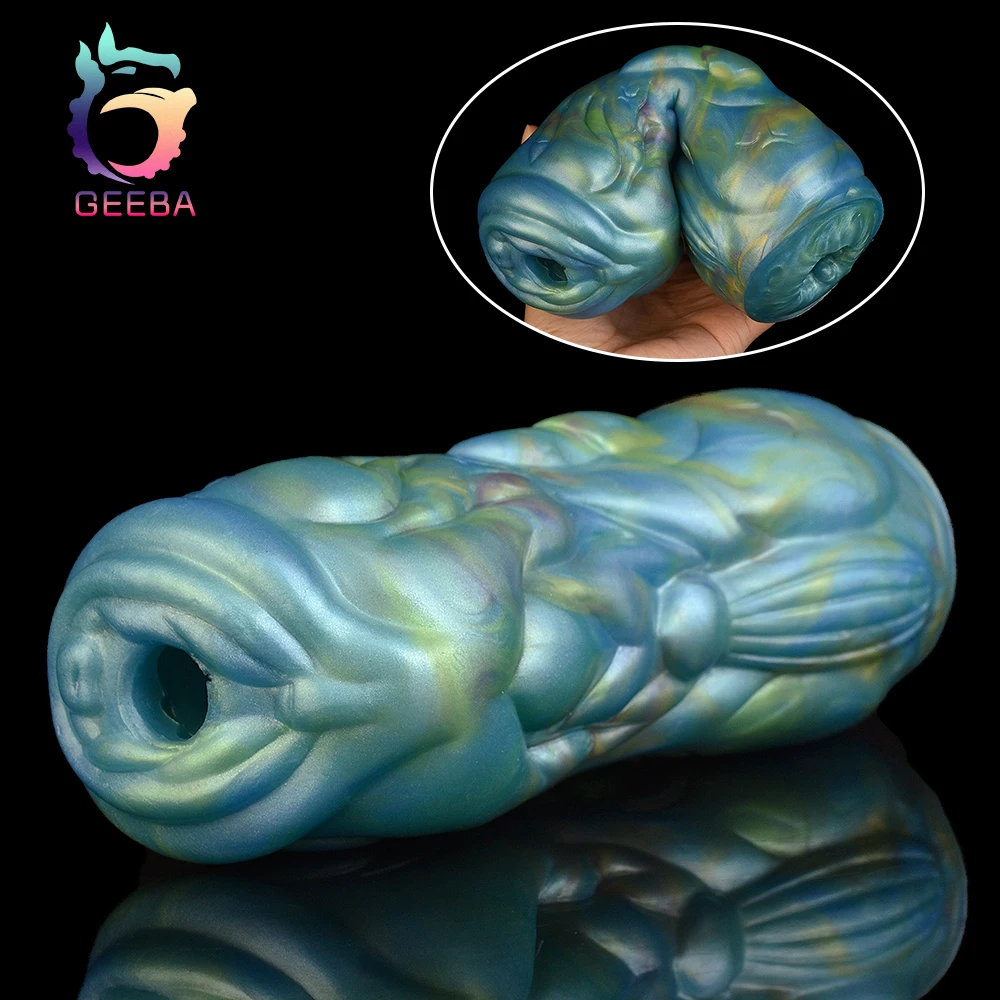 GEEBA 6173 Realistische Dier Kut Kunstkut Siliconen Mannelijke Penis Training Pocket Kut Speeltjes Voor Men18 + Volwassen Onahole