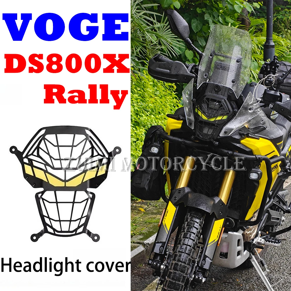 Image of Neu für VOGE DS800 Rally DS800X Motorrad-Scheinwerferschutz 2025-2026 Edelstahl-Scheinwerfergitter-Abdeckung Modifiziertes Zubehör