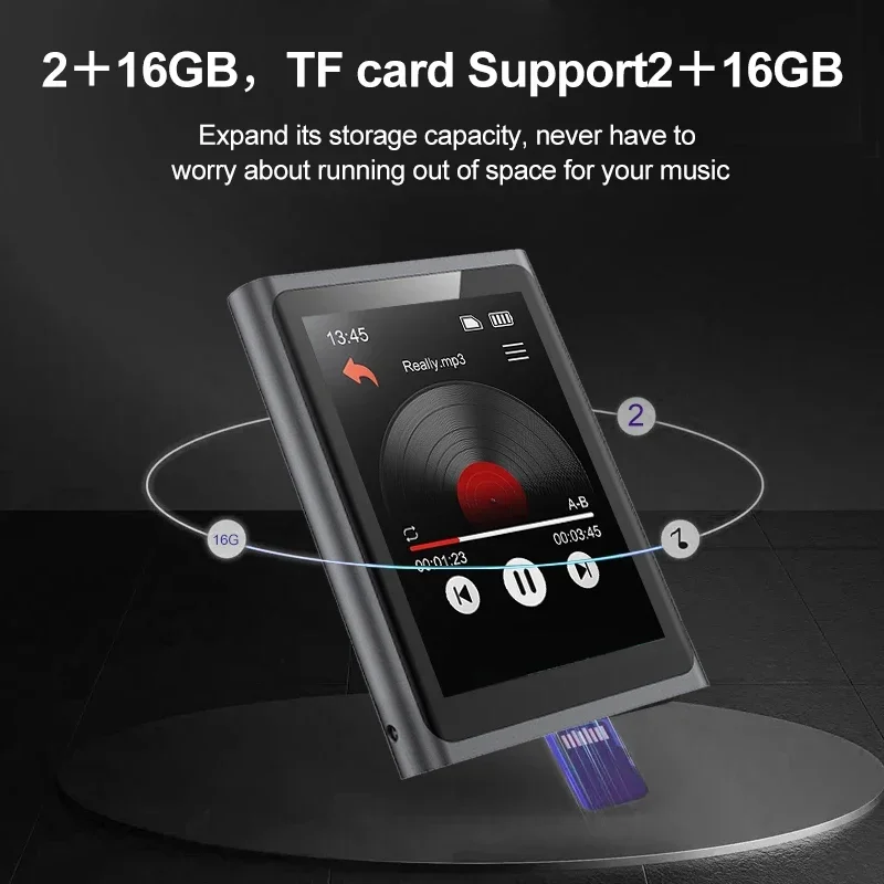 HBNKH Small Screen Music Player Android Recorde Voice Wifi 2.8inch Mp3 Player With Bluetooth