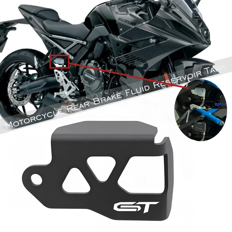 

GSXS1000GT 2025 Motorcycle Rear Brake Fluid Reservoir Guard Cover For Suzuki GSX-S1000GT GSX8S GSX8R GSXS8R GSX 8S 8R S1000GT
