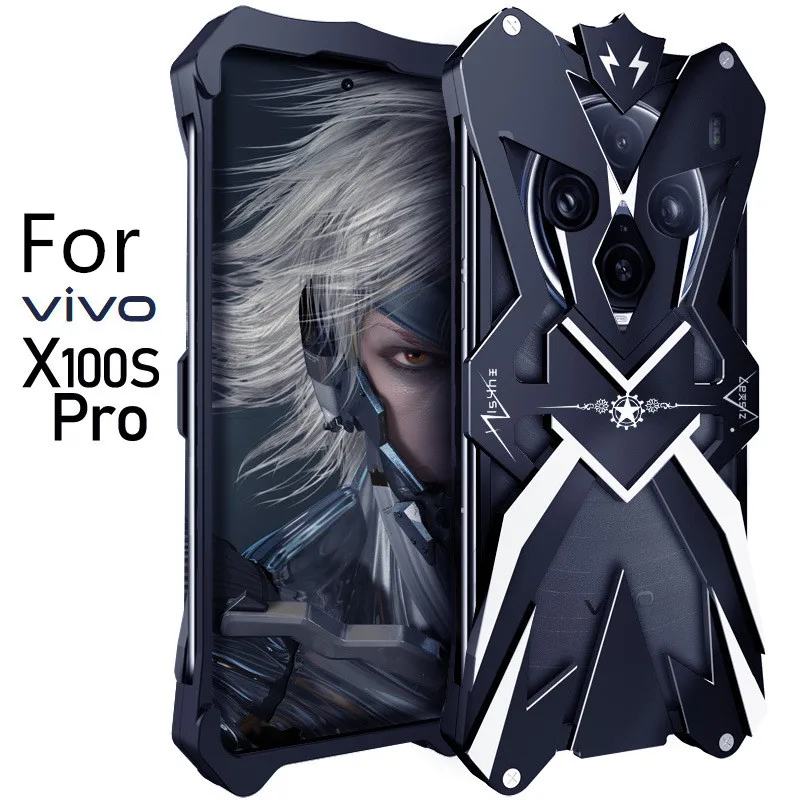 For Vivo X100 Ultra Original ZIMON Shockproof Heavy Duty Armor Metal Aluminum Phone Case For Vivo X100 Ultra X100s Pro Case