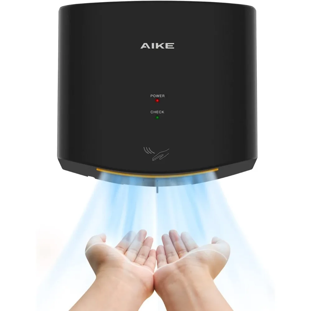 Air Wiper Compact Hand Dryer 110V 1400W Black (with 2 Pin Plug) Model