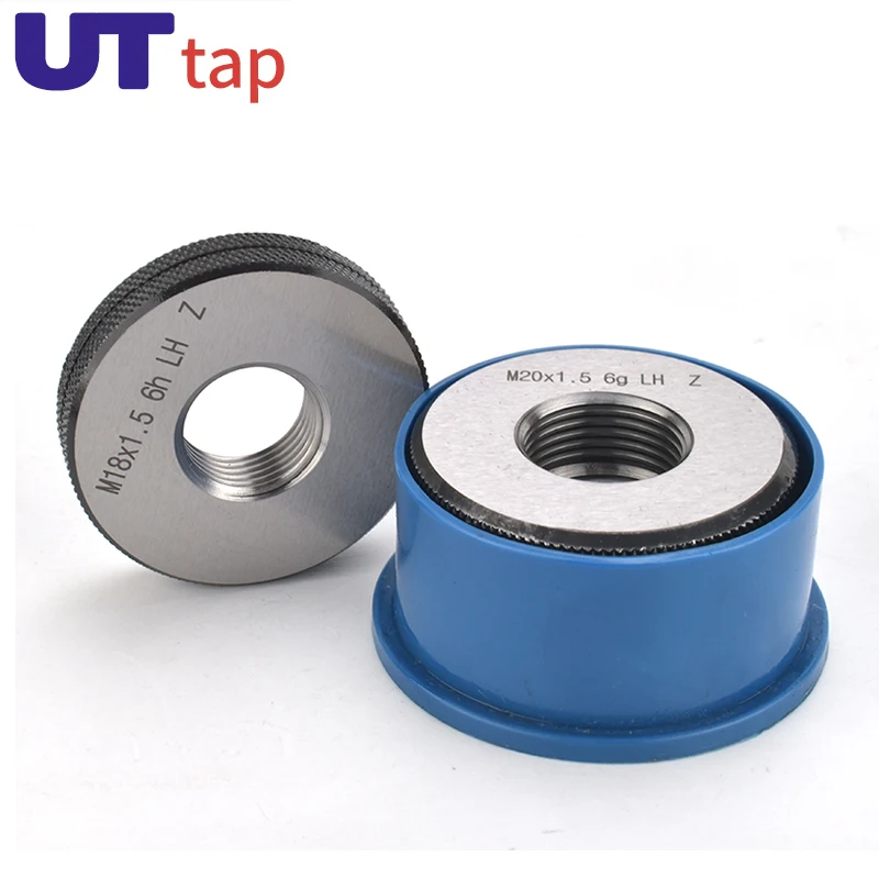 1SET(1*GO+1*NOGO) 6g Left Hand Thread Ring Gauge M32-M39 Metric Fine Left Precision external Screw Gage Pitch Thread Test Tool