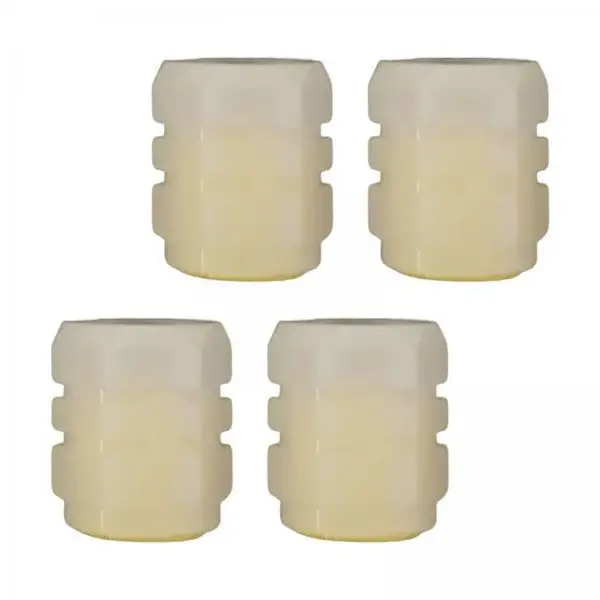 Luminous Rubber Valve Caps Glow in the Dark Tire Stem Air Covers Dust Tight Seal Universal Fit