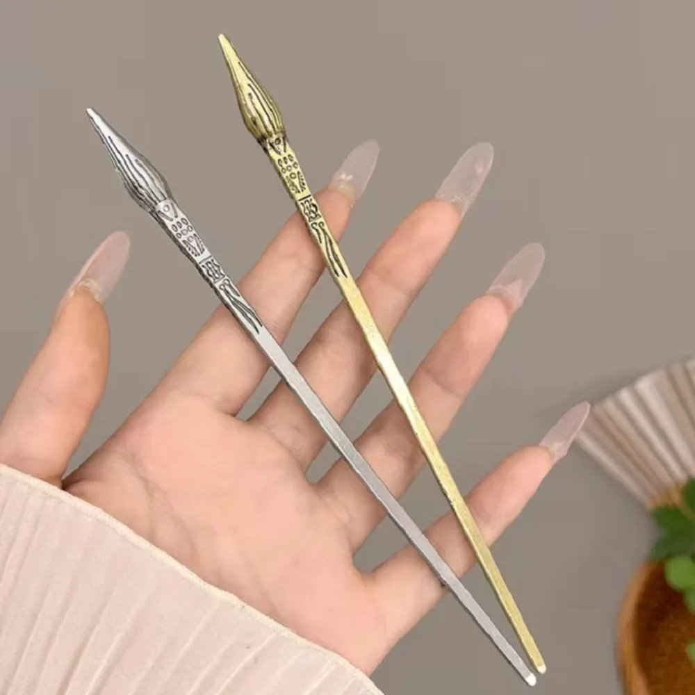 Horquilla de moño bajo con motivo de flecha, Clip de bobina minimalista moderno para mujer, joyería para el cabello Zen Chic con sujeción segura, esencial para el día a día