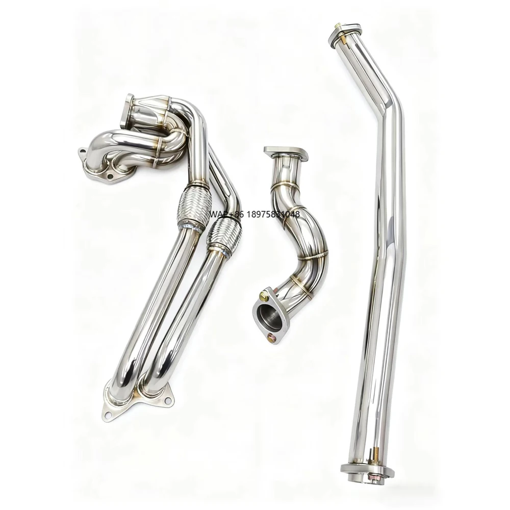 

For GR86 BRZ 2.4L 2020-2024 Stainless Steel Mirror Polished Equal-length Exhaust Manifold S-pipe OPF Version Downspout