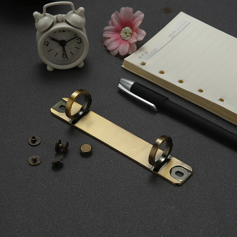 127mm Metal O Ring Binder Notebook Loose-Leaf 20mm 2-Hole Binding Clips Binder Scrapbook File Folder Hoop Binding Accessories