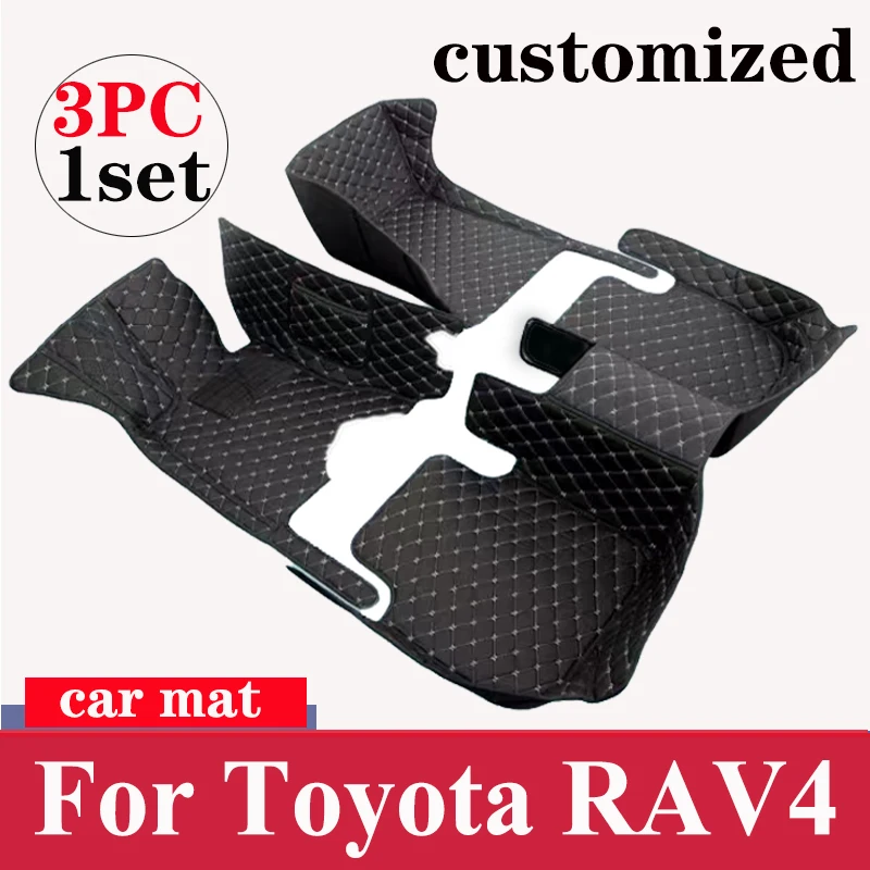 

Car Floor Mats For Toyota RAV4 Non-Hybrid 2013 2014 2015 2016 2017 2018 2019 Custom Auto Foot Pads Interior Accessories