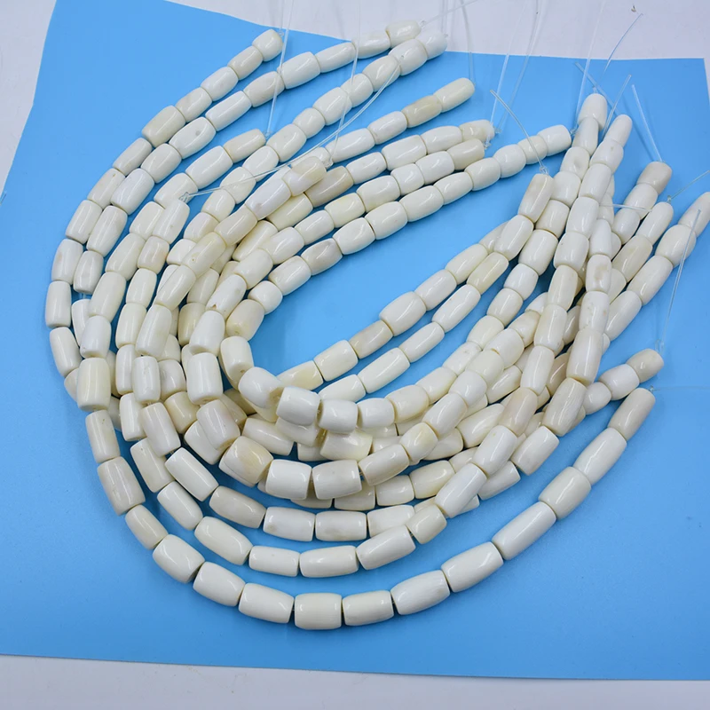 

10 strands, natural white coral. Loose beads. DIY necklace/earrings/bracelet beaded accessories 16”