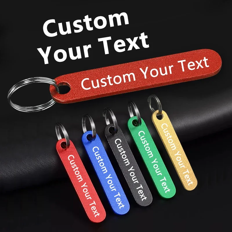 Personalized Stainless Steel Keychain   Custom Name Phone Logo Laser Engraved Gift for Women & Men Car Key Ring Durable Gift